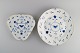 Two Bing & 
Grøndahl 
Butterfly 
dishes in 
hand-painted 
porcelain with 
gold rim. Mid 
20th ...