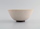 Saxbo bowl on 
foot in glazed 
stoneware. 
Beautiful hare 
fur glaze. Mid 
20th century.
Measures: ...