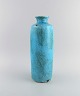 European studio 
ceramist. Large 
unique vase in 
glazed 
stoneware. 
Beautiful glaze 
in turquoise 
...