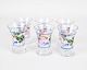 Set of 6 port 
wine glasses 
with 
hand-painted 
floral 
decoration from 
around the 
1930s. Sold ...
