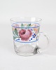 Drinking glass 
with 
hand-painted 
floral 
decoration from 
around the 
1930s.
H:8 Dia:7
