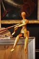 Decorative, 
older 
gliedermann 
drawing 
mannequin / 
Doll with fine 
patina, movable 
arms, legs and 
...