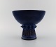 Irma Yourstone 
(1911-1988), 
Sweden. Bowl on 
foot in glazed 
stoneware. 
Beautiful glaze 
in deep ...