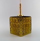 Scandinavian design. Ceiling lamp / pendant in mouth-blown art glass and brass. ...