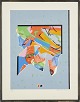 Lithography Passepartout with wooden frame. EA,Signed. Dimensions: 69,5 x87,5 (83 x 64) ...