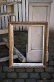 Antique French 19th century wooden frame with original old gold & silver coating and with a very ...
