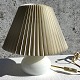 Holmegaard, Le Klint, Lamp 314, Opal white, With lampshade, 26cm high (Incl. socket), 13.5cm in ...