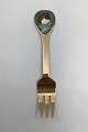 Anton Michelsen 
Christmas 
Pastry Fork 
1981 Gilded 
Sterling Silver 
with enamel
Measures 13cm 
/ ...
