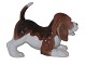 Royal 
Copenhagen dog 
figurine, 
beagle.
Decoration 
number 564.
Factory 
second.
Length ...