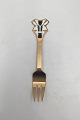 A. Michelsen 
Gilded Sterling 
Silver 
Christmas 
Pastry Fork 
1991
Measures 13cm 
/ 5.12 inch