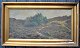 Nørgaard, Mouritz (1881 - 1969) Denmark: Heath landscape. Oil on canvas. Signed 1914. 32 x 65 ...