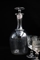 Very nice, 
large 
mouth-blown 
antique French 
wine carafe 
with glass 
stopper in very 
fine ...