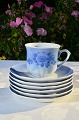 Christineholm 
porcelain 
service, Julia 
decorated with 
romantic blue 
roses on white 
porcelain ...