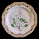 Royal 
Copenhagen, 
Flora Danica 
porcelain; 
Plate #3574 
with pierced 
border. 
Decoration: 
Pyrola ...