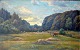 Jensen, Carl Christian Oluf (1871 - 1934) Denmark: Cows in a field. Oil on canvas. Signed. 37 x ...