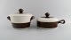 Hertha Bengtson (1917-1993) for Rörstrand. Koka pot and saucepan in glazed stoneware. ...