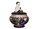 Aluminia lidded 
bowl with faun 
figurine.
&#8232;This 
product is only 
at our storage. 
It can ...