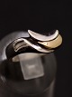 Sterling silver ring size 55-56 with gold subject no. 512322