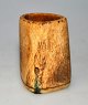 Small Greenlandic goblet of bone, 19th/20th century. Bottom screwed on with three small brass ...