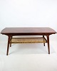 Coffee table in rosewood by Heltborg Møbler Denmark with underlying wicker hearth from around ...