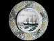 Adams England Winter Scenes Dinner Plate, diameter 26.50 centimeters / 10 3/8". Decorated in ...