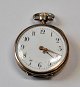 Ladies' pocket watch in silver case, 19th century. Stamped. With gilding. Retractable work. ...