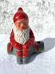 Clay Santa 
Claus on stump 
and 
candlestick, 12 
cm wide, 14 cm 
high *With a 
little soot on 
the side*