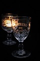 Old French 
Souvenir wine 
glass with 
engraved 
writing 
Souvenir De La 
Féte. H:14cm. 
...