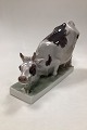 Rare Bing and Grondahl Figurine of Kneeling Cow on baseMeasures 32cm x 20,5cm ( 12.60 inch x ...