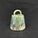 Height 8.5 cm.Charming older piggy bank in earthenware decorated with speckled glaze in ...