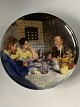 Bing and Grondahl #1986"At lunch" P.S KrøyerDeck no #5 #366 BMeasures 20.7 cmNice and ...