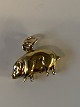 Pig Pendant/charms 14 carat goldStamped 585Height 13.99 mm approxThe item has been checked ...