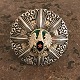Military order 
in silver with 
enamel, star 
and eagle. 
Arabic. D. 7,5 
cm