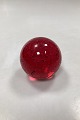 Red Paper 
Weight in Glass
Measures 8,5 
cm / 3.35 inch.