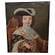 A 18th century oil painting. Louis XVI as a child, around 1764. Oil on canvas. Set with a ...
