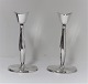 Cohr. Silver candlesticks. A pair. Height 18.5 cm.