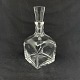 Height 23 cm.It is signed Boda.Beautiful modern decanter in crystal glass with silver ...