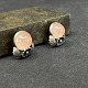 Length of ear clips 1.5 cm.Hall marked From 925 S.Beautiful ear rings with pink quarts ...