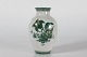 Aluminia Faience Green TranquebarVase with flower decorationin green colors Model ...