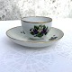 Royal Copenhagen, Old chocolate cup with violets, 7cm in diameter, 4.5cm high *With wear on the ...