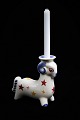 Aluminia Christmas ram in earthenware which carries a small Christmas light. H:10cm. L:11cm. Is ...