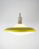 Stockholm pendant in yellow lacquered metal and opal glass by Louis Poulsen from the ...
