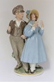 Royal Copenhagen. Porcelain figure. Hans & Trine with colors. Model 1783. Height 24 cm. (1 quality)