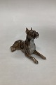 Royal Copenhagen Figurine of Laying Bulldog No 3635Measures 15cm x 9,5cm ( 5.91 inch x 3,74 ...