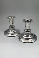 Silverco Silver Candlesticks (2) Measures H 9 cm (3.54 inch) Diam 9 cm (3.54 inch) Combined ...