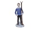Bing & Grondahl figurine, boy with skis.The factory mark shows, that this was produced ...