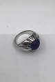 Georg Jensen Sterling Silver Ring No. 59 Lapis Lazuli 1930-1945 Ring Size 54 (US 6 3/4) Weight ...