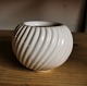 Smaller white glazed ceramic vase from MA&S Michael Andersen & Son, Bornholm, Denmark. Decorated ...