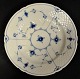 Bing & Grondahl blue-painted fluted plate, no. 18th, 20th century Copenhagen, Denmark. Stamped. ...
