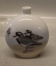 Royal Copenhagen 1090-209 A RC Bird Vase 10.5 x 9 cm pre 1923 painter. 96 In mint and nice condition
